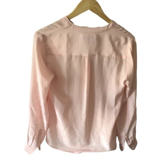 BANANA REPUBLIC Silk Pink Blouse XSmall - Picture 2 of 16